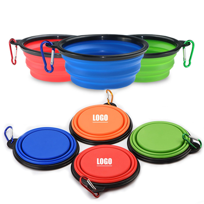 Collapsible dog bowls in multiple colors