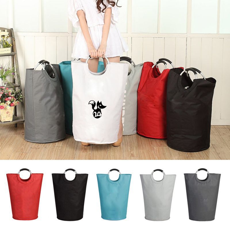multiple laundry bags in multiple colors